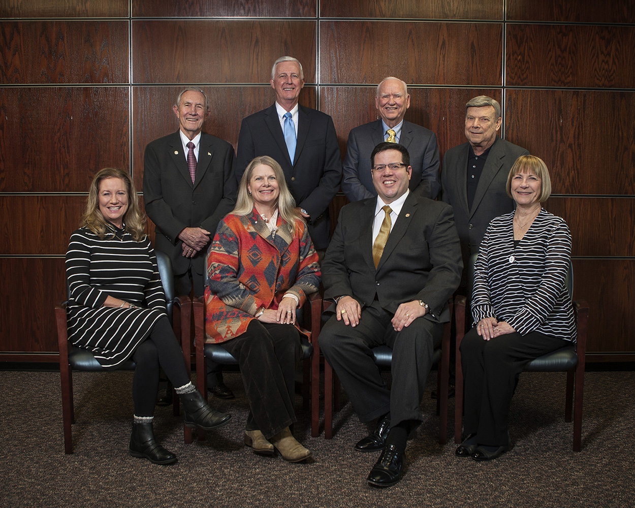 Board of trustees with GC president McMillen