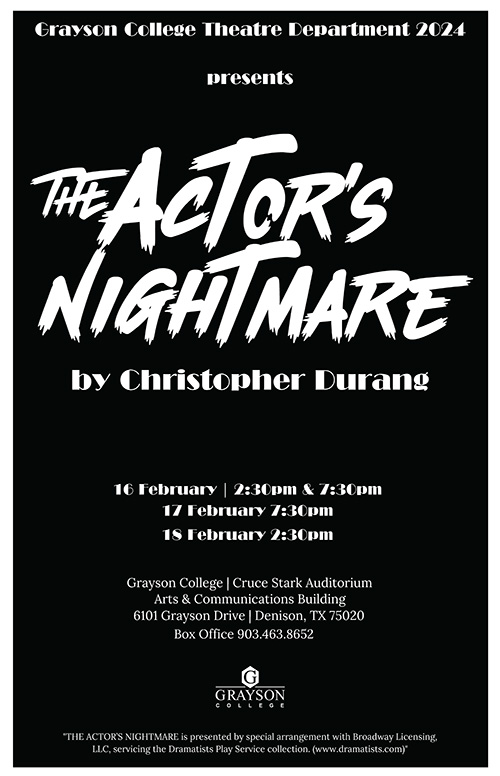 The Actor's Nightmare Poster (PDF Download, 254 KB)