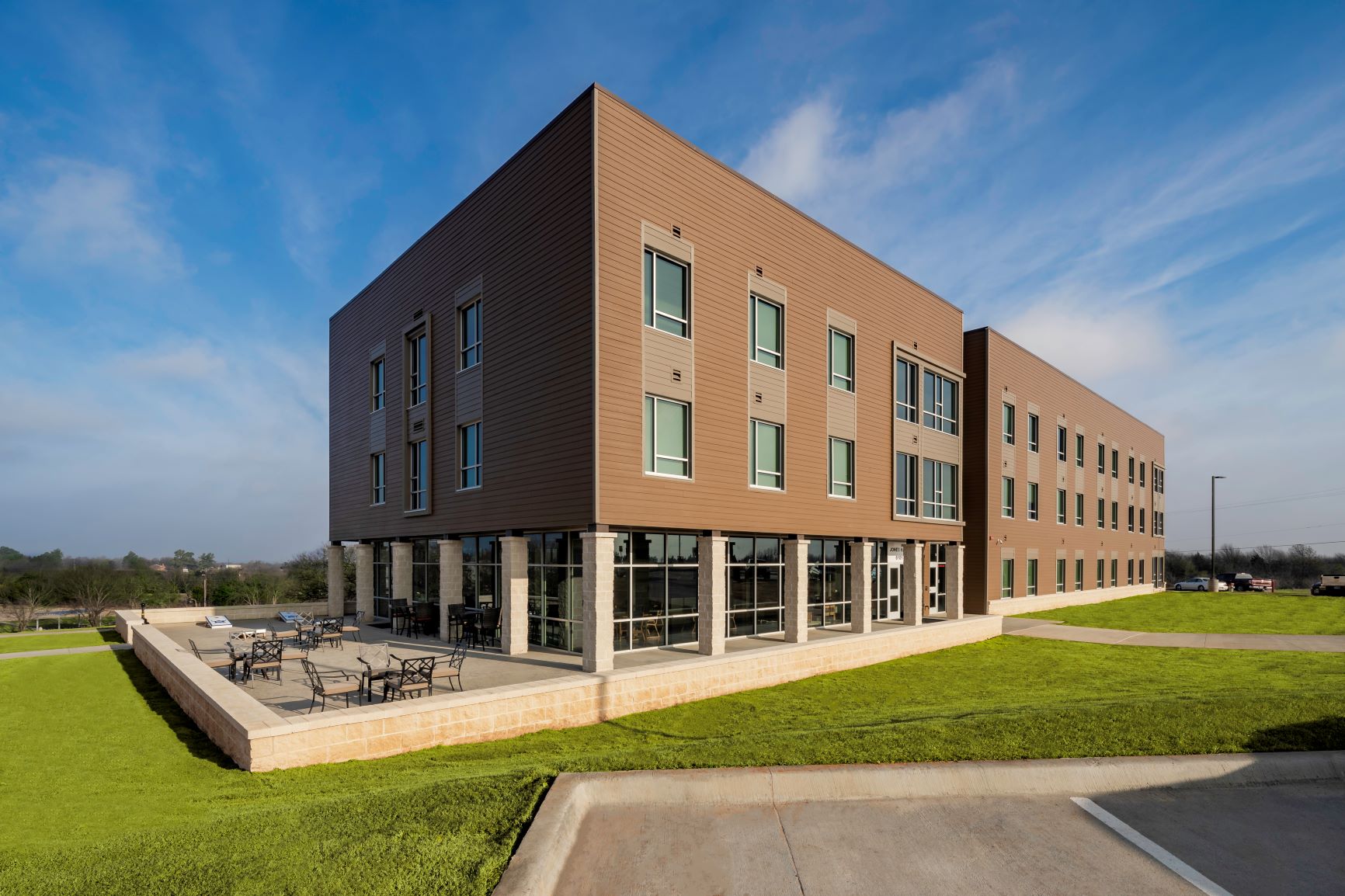 View of Jones hall from outdoors