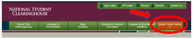 sceenshot highlighting order-track-verify button