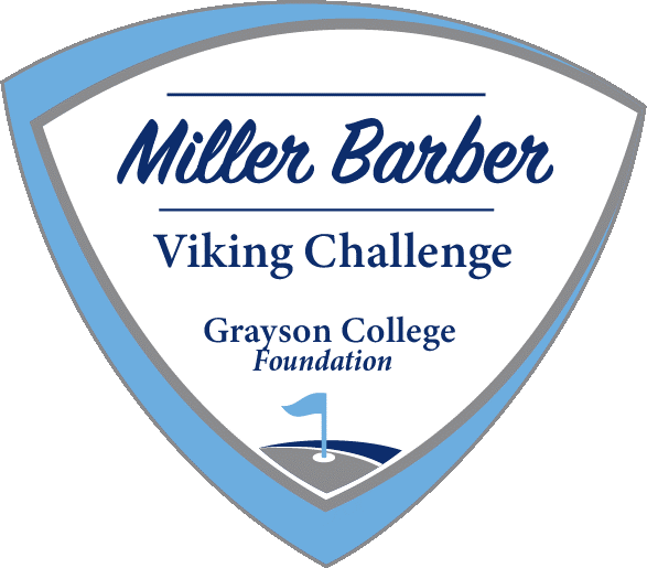 Logo: Miller Barber Viking Challenge Grayson College Foundation