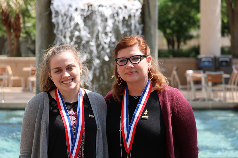 Hannah Lowe (L) and Brittani Welch (R)