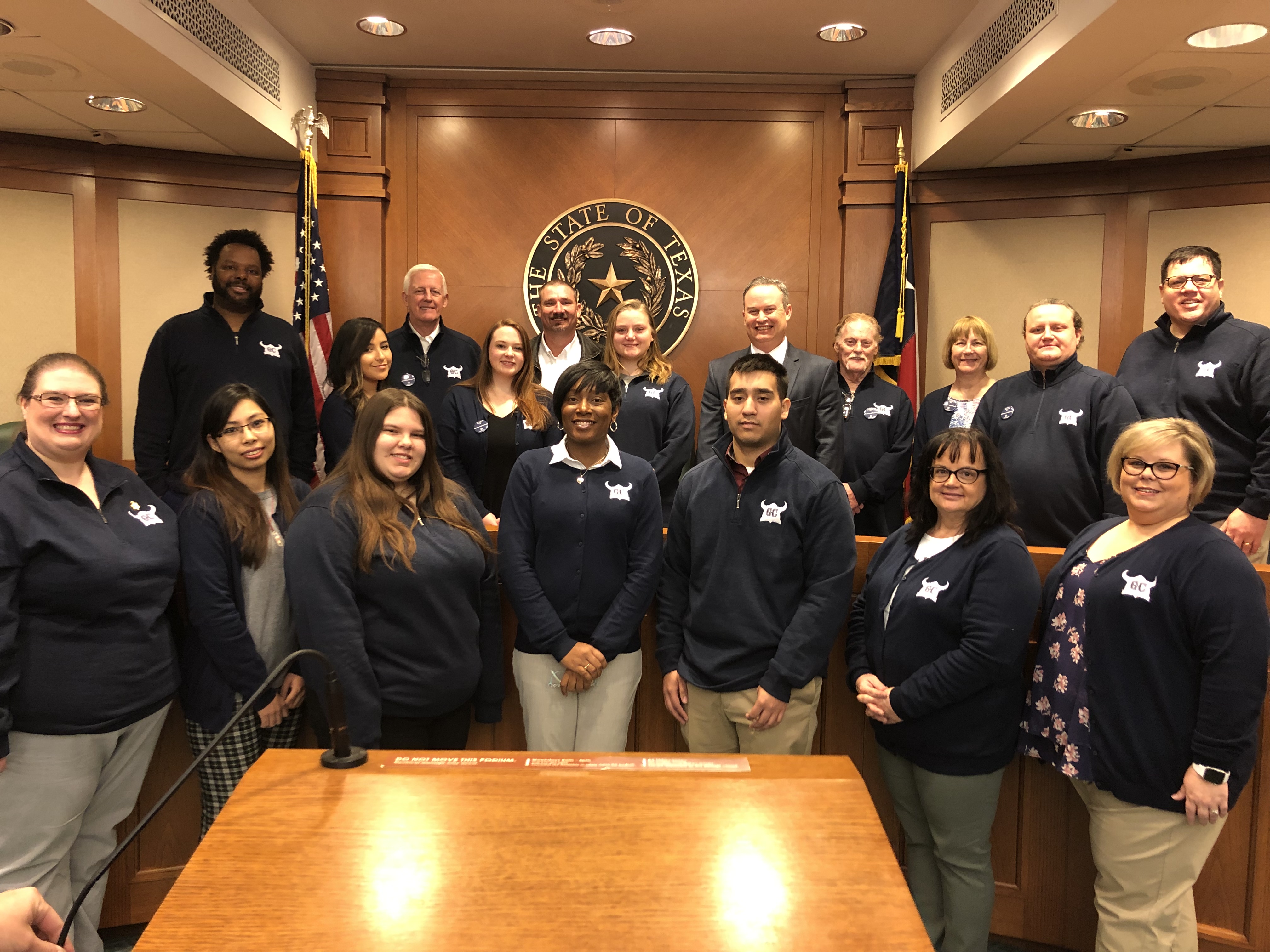 Students meeting with elected officials